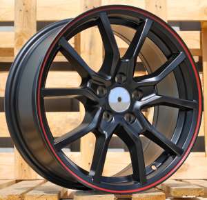valuveljed JIL Wheels B5253BlackHalfMatt+RedLip(BLHMRL)RACIN(R)